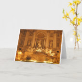 Trevi Fountain Kaart (Gele Bloem)