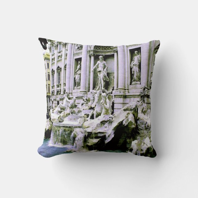 Trevi Fountain Kussen (Voorkant)