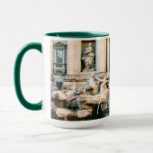 Trevi Fountain photo tasse avec poignée couleur pe (Gauche)