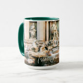 Trevi Fountain photo tasse avec poignée couleur pe (Devant gauche)