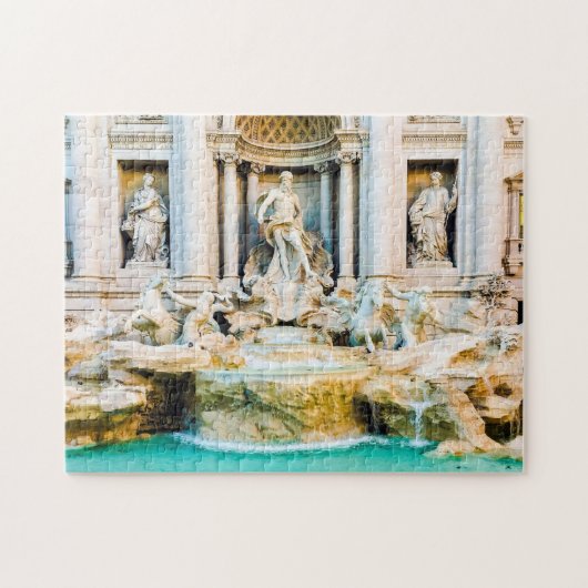 Trevi Fountain - Roma, Italia - 11x14 - 252 pcs. Legpuzzel (Horizontaal)