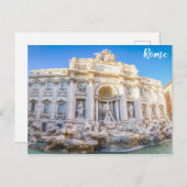 Trevi Fountain Rome Italië Briefkaart (Voorkant / Achterkant)
