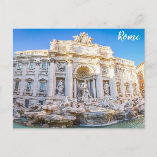 Trevi Fountain Rome Italië Briefkaart (Voorkant)