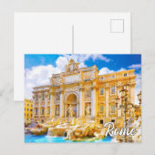 Trevi Fountain, Rome, Italië Briefkaart (Voorkant / Achterkant)