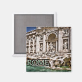 Trevi Fountain Rome Italië Magneet (Voorkant / Achterkant)