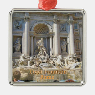 Trevi Fountain Rome Italië Metalen Ornament