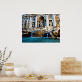 Trevi Fountain, Rome, Italië Poster (Keuken)