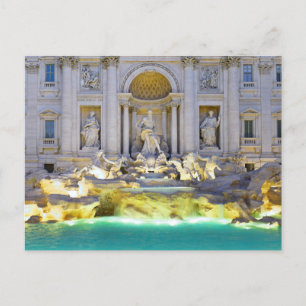 Trevi Fountain, Rome, Italië Vakantieday briefkaar Briefkaart