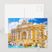 Trevi Fountain, Rome, Italy Briefkaart (Voorkant / Achterkant)