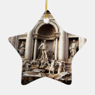 Trevi Fountain Rome Italy Travel Keramisch Ornament