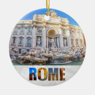 Trevi Fountain Rome - Kerstmis Keramisch Ornament