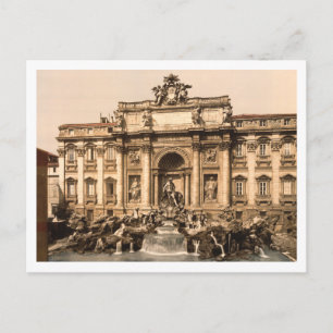 Trevi Fountain, Rome, Lazio, Italië Briefkaart