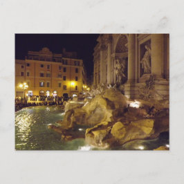 Trevi Fountain Rome 's nachts Briefkaart