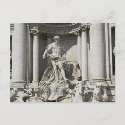 Trevi Fountain Statue Briefkaart (Voorkant)