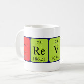 Trevin tasse de nom de table périodique (Devant gauche)