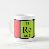 Trevin tasse de nom de table périodique (Devant gauche)