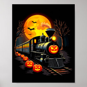 Trevintage Trein Halloween Kostuum Pompoen Geest M Poster