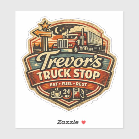 Trevor's Truck Stop Sticker (Vel)