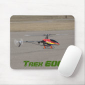 Trex 600 RC Helikopterdekking Muismat (Met muis)