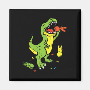 Trex die Bunny eet Funny Easter Dinosaur Liefhebbe Magneet