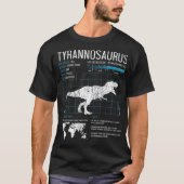 TRex Dinosaur Facts Tyrannosaurus Science T-shirt (Voorkant)
