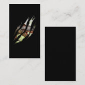 Trex Dinosaur Torn Claw Dino Visitekaartje (Voorkant / Achterkant)