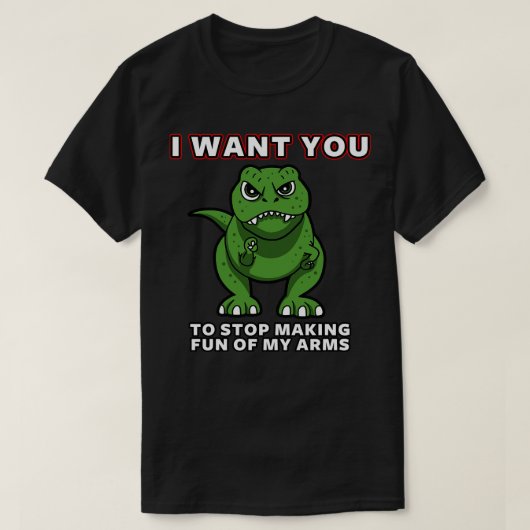 TRex Dinosaurus Grappig Ik Wil Je  Meme T-shirt (Design voorkant)