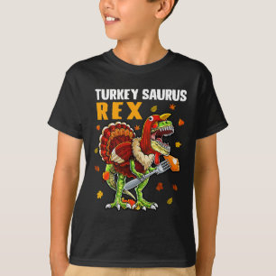 TRex Dinosaurus Turkije Saurus Joke Funny Thanksgi T-shirt