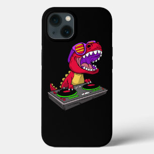 TRex DJ Party Club Disc Jockey Dinosaur EDM Dance iPhone 13 Hoesje