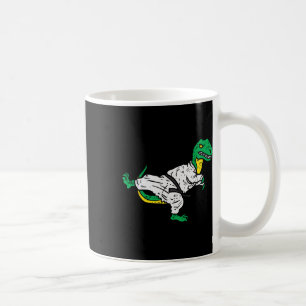 Trex Karate Taekwondo Black Belt Funny Dinosaur Ma Koffiemok
