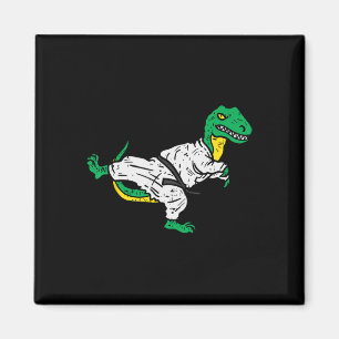 Trex Karate Taekwondo Zwarte Band Grappige Dinosau Magneet