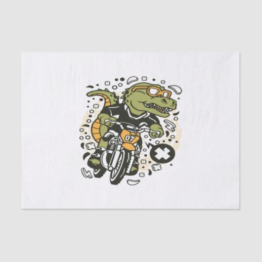 Trex Motocross Rider Tissuepapier (Voorkant)