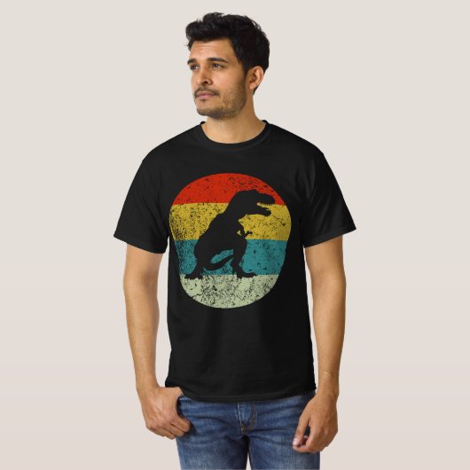 trex retro  silhouette 70s t-shirt (Voorkant volledig)
