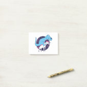 Trex Riding Unicorn Post-it® Notes (Op bureau)