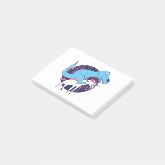 Trex Riding Unicorn Post-it® Notes (Schuin)