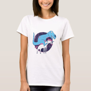 Trex Riding Unicorn T-shirt