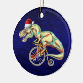 TRex Rijden op een fiets Keramisch Ornament (Links)