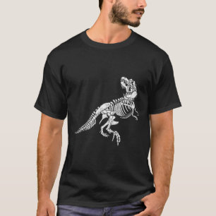TRex Skelet Lazy Halloween Kostuum Koele Dinosauru T-shirt