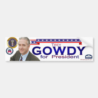 Trey Gowdy for President Bumpersticker