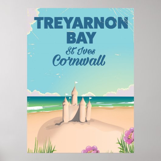 Treyarnon Bay, Cornwall reisposter Poster (Voorkant)