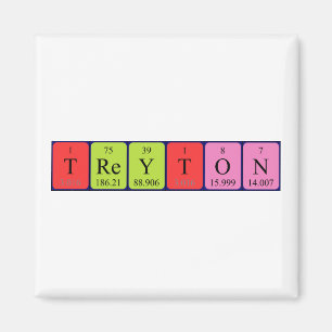 Treyton periodiek table name magnet magneet