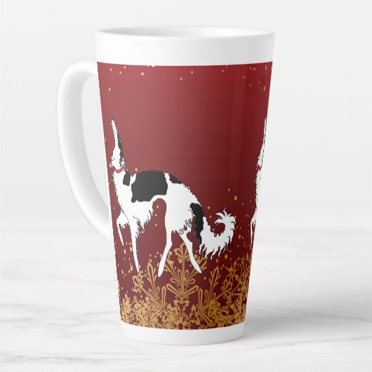 Tri Ballet Borzoi Holiday Mug (Angle gauche)