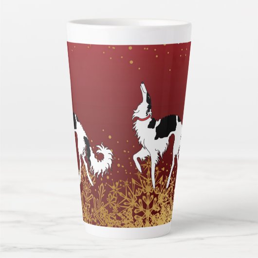 Tri Ballet Borzoi Holiday Mug (Devant)