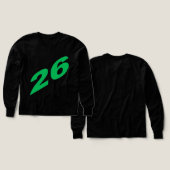 Tri-blend Long Sleeve Shirt black 26 (Motif recto et verso)