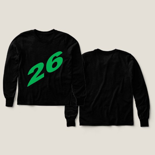 Tri-blend Long Sleeve Shirt black  26 (Motif recto et verso)