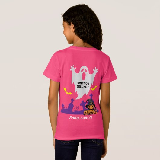 Tri-Blend Shirt : HALLOWEEN Boo-Treat #2 (Achterkant volledig)