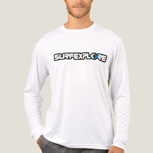 Tri-Blend T-shirt Met Lange Mouwen en Logo (Voorkant volledig)