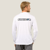 Tri-Blend T-shirt Met Lange Mouwen en Logo (Achterkant)