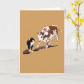 Tri carte de voeux australienne noire de blanc de (Fleur jaune)