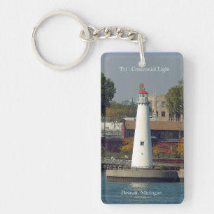 Tri Centennial Light Rechthoekige sleutelketen Sleutelhanger